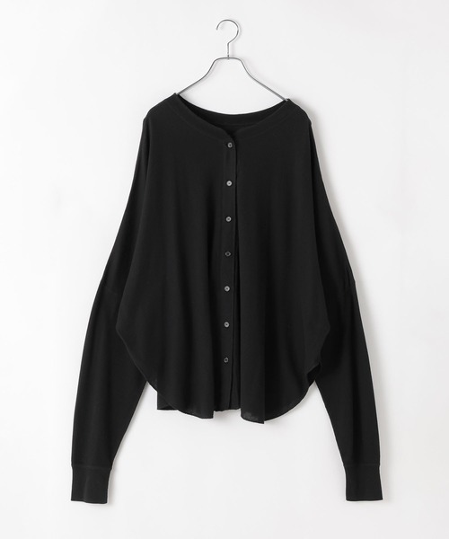 HEREIAM(ヘレイアム)の「【HEREIAM】シアーワッフル2WAYカーディガン(カーディガン/ボレロ・レディース・ブラック/ホワイト・FREE)」の17枚目の写真