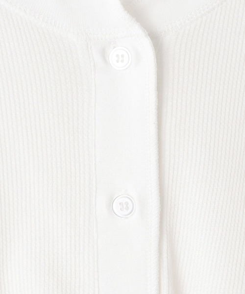 HEREIAM(ヘレイアム)の「【HEREIAM】シアーワッフル2WAYカーディガン(カーディガン/ボレロ・レディース・ブラック/ホワイト・FREE)」の8枚目の写真