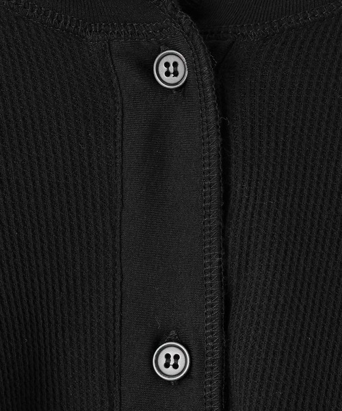 HEREIAM(ヘレイアム)の「【HEREIAM】シアーワッフル2WAYカーディガン(カーディガン/ボレロ・レディース・ブラック/ホワイト・FREE)」の9枚目の写真