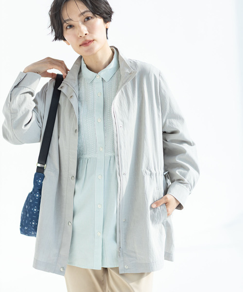 DECOY SINCE 1981（デコイシンスイチキュウハチイチ）の「刺しゅうストライプブラウス（シャツ/ブラウス・レディース・ネイビー/グリーン/ブルー・9号/11号/13号/15号/17号）」の19枚目の写真