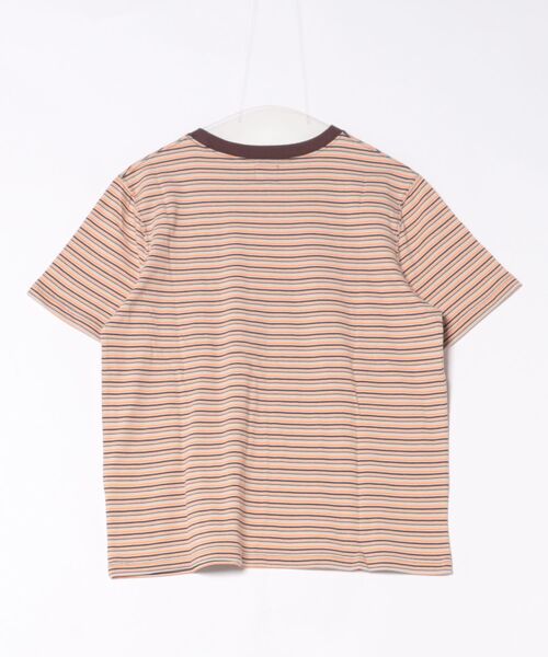 Lee(リー)の「Lee/リー マルチボーダーTシャツ(Tシャツ/カットソー・レディース・ブラウン/ネイビー/チャコール・SMALL/MEDIUM)」の4枚目の写真