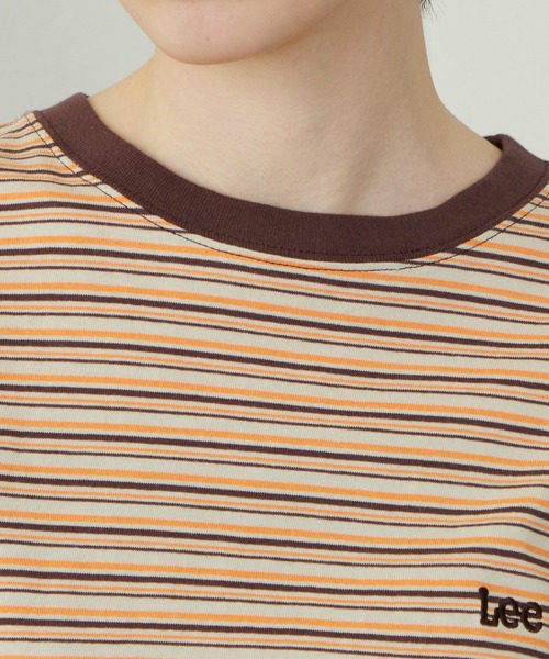 Lee(リー)の「Lee/リー マルチボーダーTシャツ(Tシャツ/カットソー・レディース・ブラウン/ネイビー/チャコール・SMALL/MEDIUM)」の18枚目の写真
