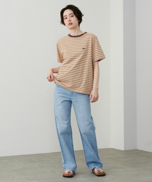 Lee(リー)の「Lee/リー マルチボーダーTシャツ(Tシャツ/カットソー・レディース・ブラウン/ネイビー/チャコール・SMALL/MEDIUM)」の20枚目の写真
