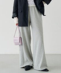 Kastane（カスタネ）の「【無地&花柄/2サイズ展開/低身長サイズ】フラワーステッチスウェットパンツ（スウェットパンツ）」