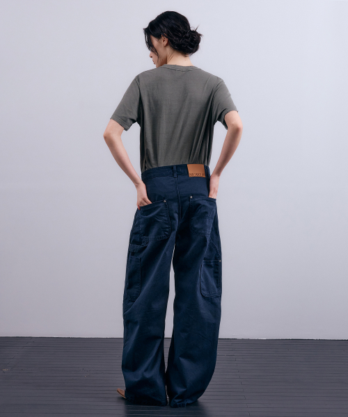 NUAKLE(ヌアクル)の「(w) ソフトダイデポケットT_カーキ(Tシャツ/カットソー・レディース・その他・1/2)」の5枚目の写真