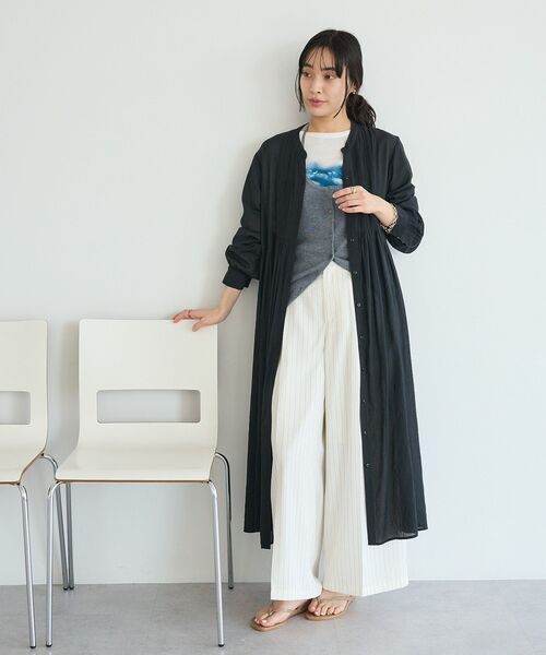 CRAFT STANDARD BOUTIQUE(クラフトスタンダードブティック)の「ヴィンテージボイルワンピース/羽織(ワンピース・レディース・ライトブラウン/チャコールグレー/グリーン系その他3・FREE)」の2枚目の写真