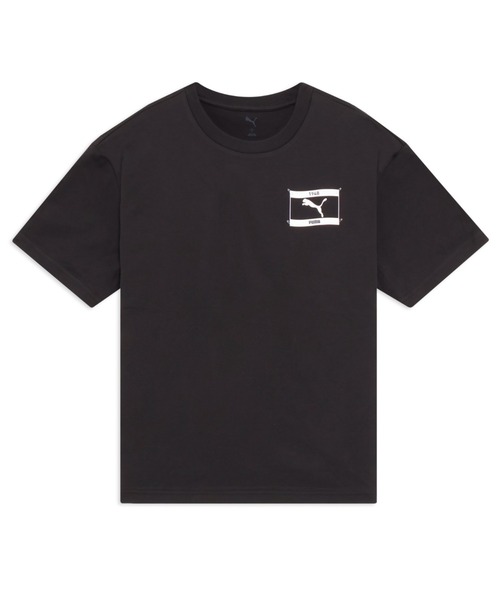 PUMA(プーマ)の「PUMA プーマ メンズ ESS エレベーテッド MX アスレチックス 半袖 Tシャツ(Tシャツ/カットソー・メンズ・ホワイト/ブラック・MEDIUM/SMALL/LARGE/X-LARGE/XX-LARGE)」の2枚目の写真