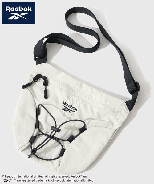 Reebok(リーボック)の「【Reebok/リーボック】ナイロンドローコードミニボディバッグ(ボディバッグ/ウエストポーチ・メンズ・チャコールグレー/ブラック/グレイッシュベージュ・FREE)」の3枚目の写真