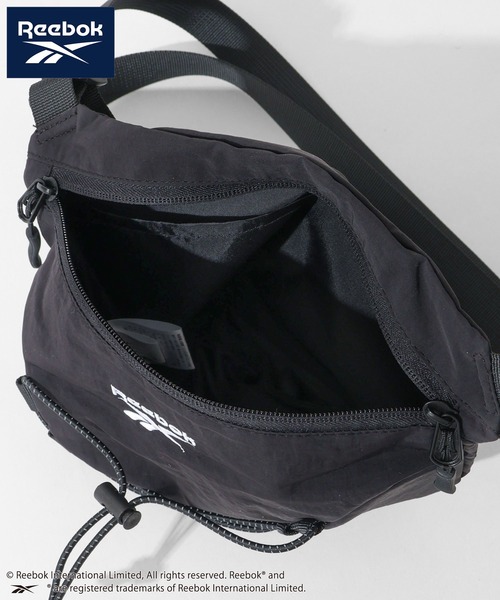 Reebok(リーボック)の「【Reebok/リーボック】ナイロンドローコードミニボディバッグ(ボディバッグ/ウエストポーチ・メンズ・チャコールグレー/ブラック/グレイッシュベージュ・FREE)」の6枚目の写真