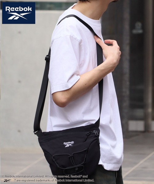 Reebok(リーボック)の「【Reebok/リーボック】ナイロンドローコードミニボディバッグ(ボディバッグ/ウエストポーチ・メンズ・チャコールグレー/ブラック/グレイッシュベージュ・FREE)」の9枚目の写真