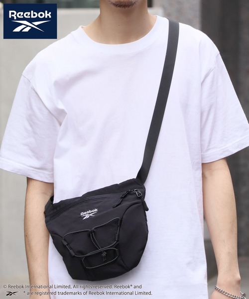 Reebok(リーボック)の「【Reebok/リーボック】ナイロンドローコードミニボディバッグ(ボディバッグ/ウエストポーチ・メンズ・チャコールグレー/ブラック/グレイッシュベージュ・FREE)」の10枚目の写真