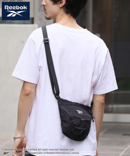 Reebok(リーボック)の「【Reebok/リーボック】ナイロンドローコードミニボディバッグ(ボディバッグ/ウエストポーチ・メンズ・チャコールグレー/ブラック/グレイッシュベージュ・FREE)」の11枚目の写真