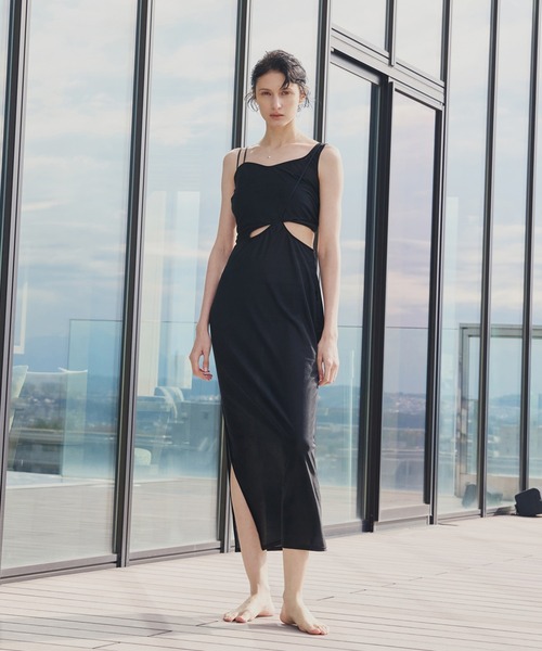 アメリヴィンテージ　Ameri 水着　スイムウェア ASYMMETRY SHEER CAMISOLE SET SWIM WEAR（水着）｜Ameri（アメリ）の