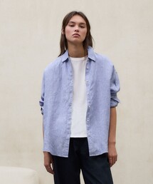 DARIA ストライプ シャツ / DARIA LINEN SHIRT WOMAN