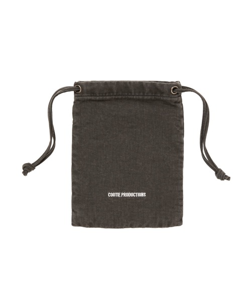 COOTIE PRODUCTIONS（クーティープロダクションズ）の「Color Denim Drawstring Bag（ハンドバッグ・メンズ・ベージュ系その他/ブラック系その他・ONE SIZE）」の4枚目の写真