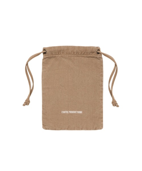 COOTIE PRODUCTIONS（クーティープロダクションズ）の「Color Denim Drawstring Bag（ハンドバッグ・メンズ・ベージュ系その他/ブラック系その他・ONE SIZE）」の5枚目の写真
