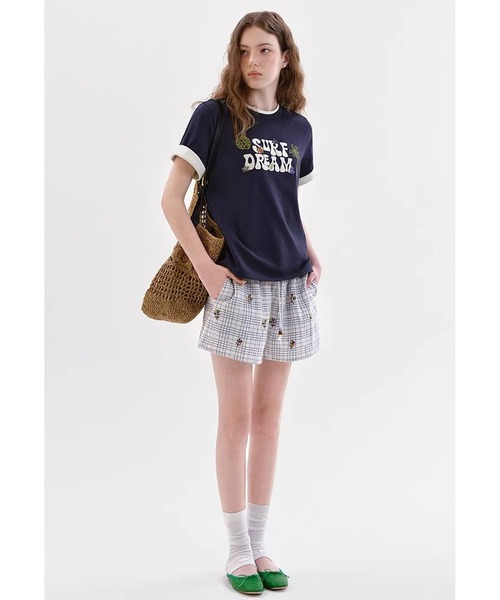 Fano Studios(ファノ ストゥディオズ)の「ロゴデザイン ロールアップ Tシャツ FX26S048【Fano Studios】【2026SS】(Tシャツ/カットソー・レディース・ネイビー・L/M/S)」の3枚目の写真