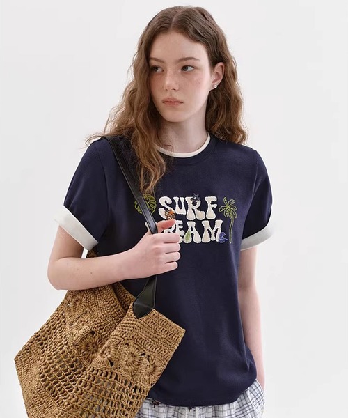 Fano Studios(ファノ ストゥディオズ)の「ロゴデザイン ロールアップ Tシャツ FX26S048【Fano Studios】【2026SS】(Tシャツ/カットソー・レディース・ネイビー・L/M/S)」の6枚目の写真
