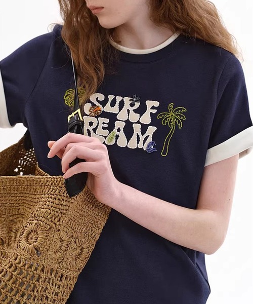 Fano Studios(ファノ ストゥディオズ)の「ロゴデザイン ロールアップ Tシャツ FX26S048【Fano Studios】【2026SS】(Tシャツ/カットソー・レディース・ネイビー・L/M/S)」の7枚目の写真
