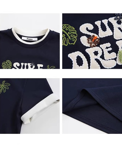 Fano Studios(ファノ ストゥディオズ)の「ロゴデザイン ロールアップ Tシャツ FX26S048【Fano Studios】【2026SS】(Tシャツ/カットソー・レディース・ネイビー・L/M/S)」の12枚目の写真
