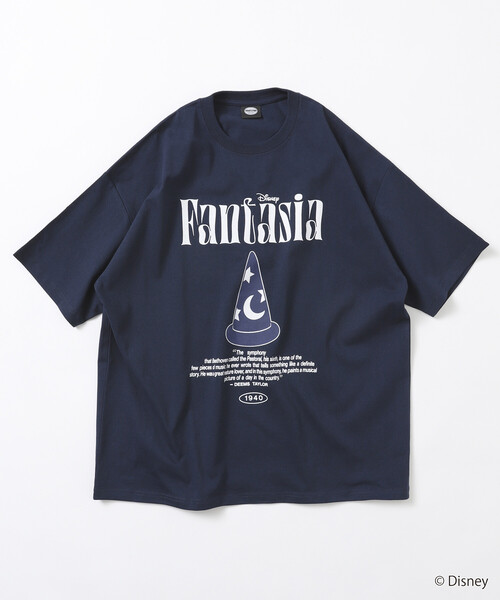 FREAK'S STORE(フリークスストア)の「限定展開/DISNEY ディズニー/別注 ビッグシルエット フロントプリント クルーネック Tシャツ/ファンタジア/Sorcerer Hat(Tシャツ/カットソー・メンズ・ブラック/ピンク/ホワイト/ネイビー・LARGE/MEDIUM/SMALL)」の14枚目の写真