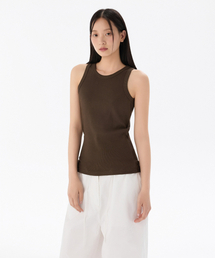 MUSINSA STANDARD WOMAN | ウィメンズエッセンシャルタンクトップ[ダークブラウン](Tシャツ/カットソー)