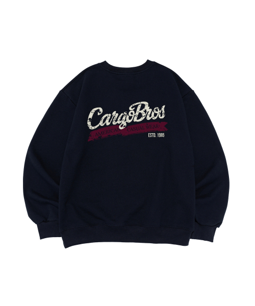 CARGOBROS（カーゴブロス）の「[起毛選択] 1985 ヘリテージ スウェット (ネイビー)（スウェット・メンズ・その他・SMALL/MEDIUM/LARGE/X-LARGE/S-M/M-L/L-XL/XL-XXL）」の2枚目の写真