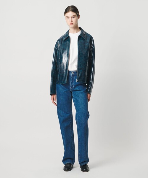 LOEFF（ロエフ）の「＜LOEFF＞CRAKLE OCEAN ジャケット UNISEX（その他アウター・レディース・ネイビー・0/1/2）」の3枚目の写真
