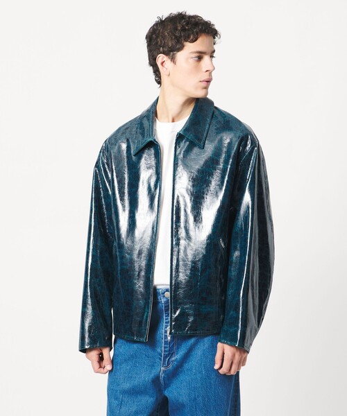 LOEFF（ロエフ）の「＜LOEFF＞CRAKLE OCEAN ジャケット UNISEX（その他アウター・レディース・ネイビー・0/1/2）」の4枚目の写真