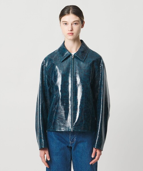 LOEFF（ロエフ）の「＜LOEFF＞CRAKLE OCEAN ジャケット UNISEX（その他アウター・レディース・ネイビー・0/1/2）」の7枚目の写真