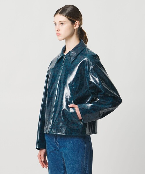 LOEFF（ロエフ）の「＜LOEFF＞CRAKLE OCEAN ジャケット UNISEX（その他アウター・レディース・ネイビー・0/1/2）」の8枚目の写真