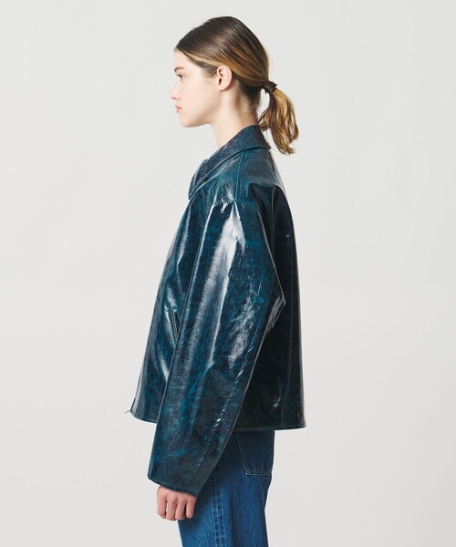 LOEFF（ロエフ）の「＜LOEFF＞CRAKLE OCEAN ジャケット UNISEX（その他アウター・レディース・ネイビー・0/1/2）」の9枚目の写真