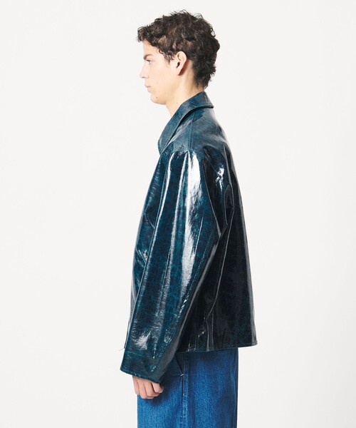 LOEFF（ロエフ）の「＜LOEFF＞CRAKLE OCEAN ジャケット UNISEX（その他アウター・レディース・ネイビー・0/1/2）」の12枚目の写真