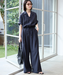 SLOBE IENA | 《WEB限定/追加》ハーフスリーブオールインワン(つなぎ/オールインワン)