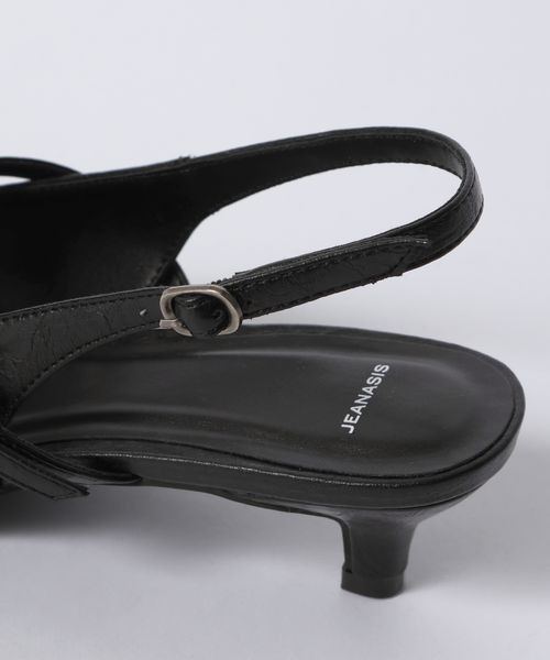 JEANASIS(ジーナシス)の「レースアップポインテッドミュール/657166(パンプス・レディース・ブラック/ブルー・LARGE/MEDIUM)」の8枚目の写真