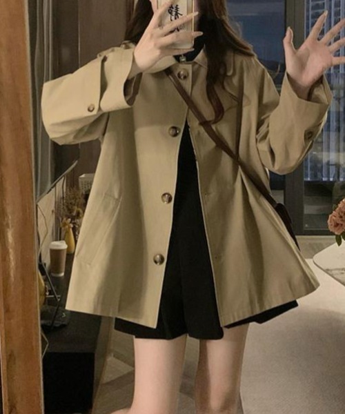 FAVORITO（ファヴォリート）の「トレンチコートジャケット（トレンチコート・レディース・ベージュ・L/M/S）」の4枚目の写真