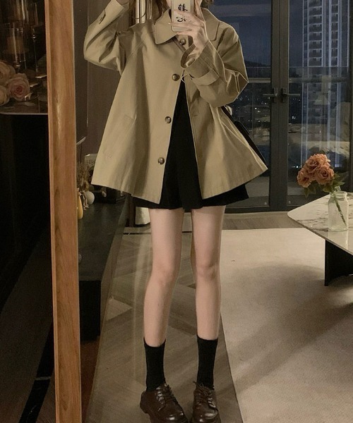 FAVORITO（ファヴォリート）の「トレンチコートジャケット（トレンチコート・レディース・ベージュ・L/M/S）」の7枚目の写真