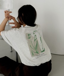hellam（へラム）の「【hellam×pinmyself】フラワーアートTシャツ（Tシャツ/カットソー）」