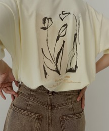 【hellam×pinmyself】フラワーアートTシャツ