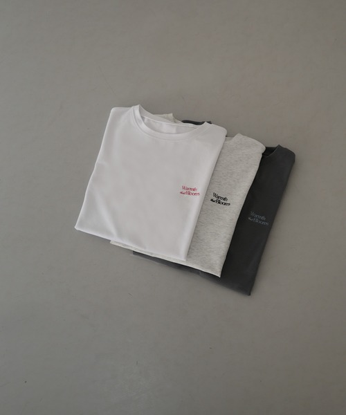hellam（へラム）の「【hellam×pinmyself】フラワーアートTシャツ（Tシャツ/カットソー・レディース・チャコール/オートミール/イエロー/ホワイト/ブラウン/ブルー・FREE）」の9枚目の写真