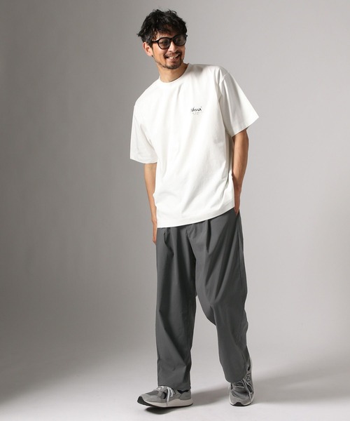 BAYFLOW（ベイフロー）の「【ストレッチ・吸水速乾・接触冷感】FLOWNEXワイドパンツ（その他パンツ・メンズ・ブラック/グレー・LARGE/MEDIUM）」の4枚目の写真