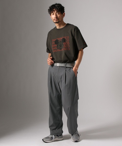 BAYFLOW（ベイフロー）の「【ストレッチ・吸水速乾・接触冷感】FLOWNEXワイドパンツ（その他パンツ・メンズ・ブラック/グレー・LARGE/MEDIUM）」の6枚目の写真