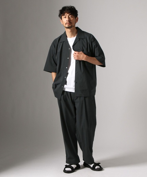BAYFLOW（ベイフロー）の「【ストレッチ・吸水速乾・接触冷感】FLOWNEXワイドパンツ（その他パンツ・メンズ・ブラック/グレー・LARGE/MEDIUM）」の16枚目の写真