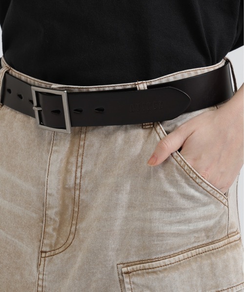 AVIREX（アヴィレックス）の「《直営店限定》LEATHER BELT（ベルト・レディース・ブラック/ダークブラウン・F）」の9枚目の写真