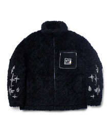 GARMENTS FAB（ガーメンツファブ）の「Heavy EMB Padded Fur Jacket (BLACK)（ムートンコート）」