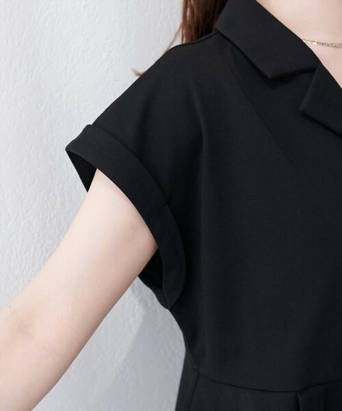 natural couture(ナチュラルクチュール)の「イレヘムカットソートップス(Tシャツ/カットソー・レディース・ネイビー/オフホワイト/ブラック/ピンクベージュ・FREE)」の13枚目の写真
