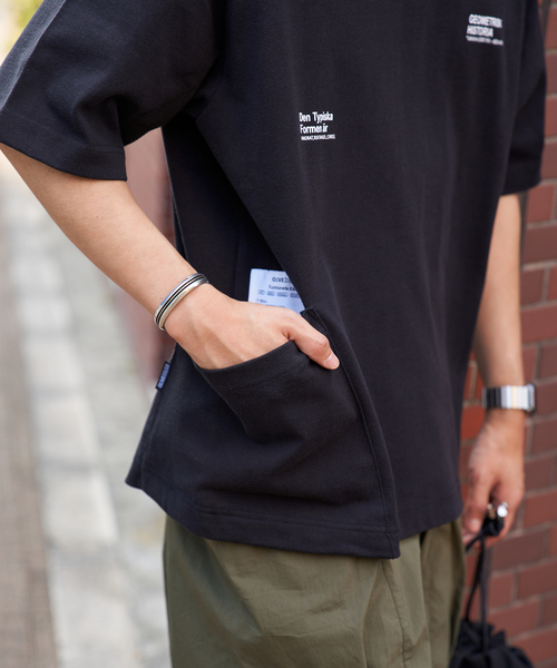 B.C STOCK(ベーセーストック)の「OLIVEDRAB CARRY PKT S/S-Tシャツ(Tシャツ/カットソー・メンズ・グレー系その他/ブラック/ホワイト/ブルー系その他・MEDIUM/X-LARGE/LARGE)」の8枚目の写真