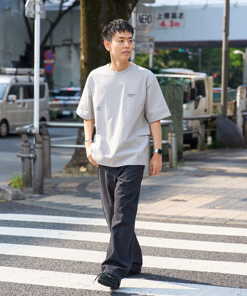 B.C STOCK(ベーセーストック)の「OLIVEDRAB CARRY PKT S/S-Tシャツ(Tシャツ/カットソー・メンズ・グレー系その他/ブラック/ホワイト/ブルー系その他・MEDIUM/X-LARGE/LARGE)」の14枚目の写真