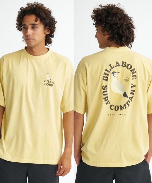 BILLABONG（ビラボン）の「BILLABONG メンズ SEAGULL Tシャツ 【2026年夏モデル】（Tシャツ/カットソー・メンズ・イエロー/ベージュ系その他/ブルー系その他2・MEDIUM/LARGE/X-LARGE）」の3枚目の写真