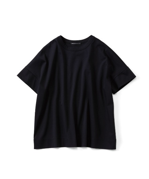 THREE FIFTY STANDARD(スリーフィフティースタンダード)の「THREE FIFTY STANDARD シルケット加工をほどこしたダブルスリーブTシャツ(Tシャツ/カットソー・レディース・グレイッシュベージュ/オフホワイト/ブラック・LL/L/M/3L)」の18枚目の写真